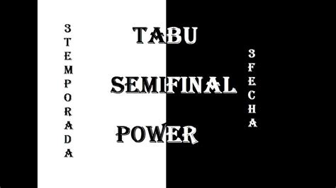 TABU VS POWER SEMIFINAL SANTOS KINGS FECHA 3 YouTube