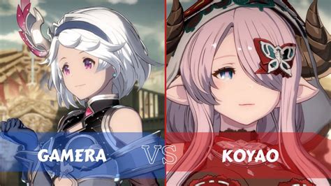 Gbvsr Gamera Djeeta Vs Koyao Narmaya High Level Gameplay Youtube