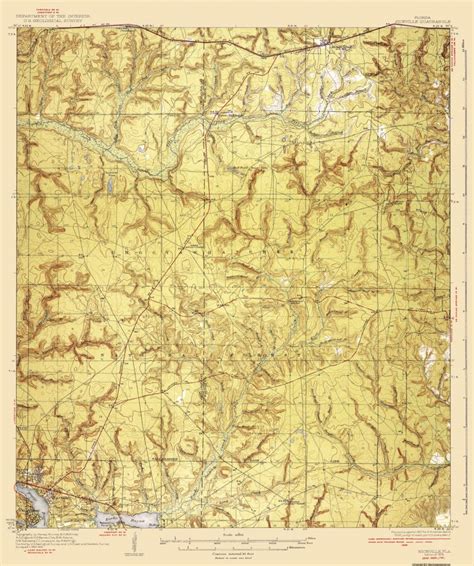 Old Topographical Map - Niceville Florida 1936 - Niceville Florida Map ...