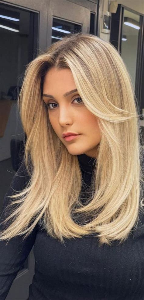 30 Hair Colour Trends To Try In 2023 Honey Blonde Medium Length Bangs