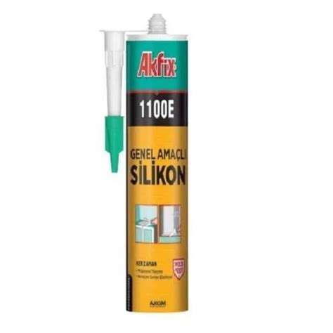 AKFİX 1100E SİLİKON BEYAZ 280 ML KOLİ 24 LÜ