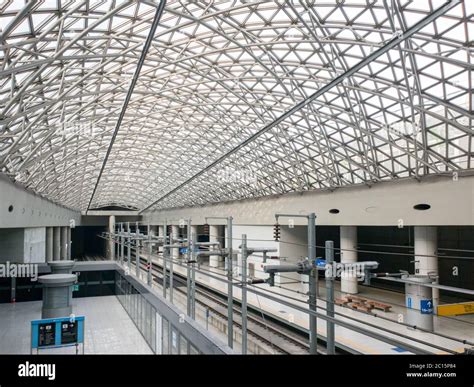 Incheon South Korea Platform Of Arex Airport Railroad Express In