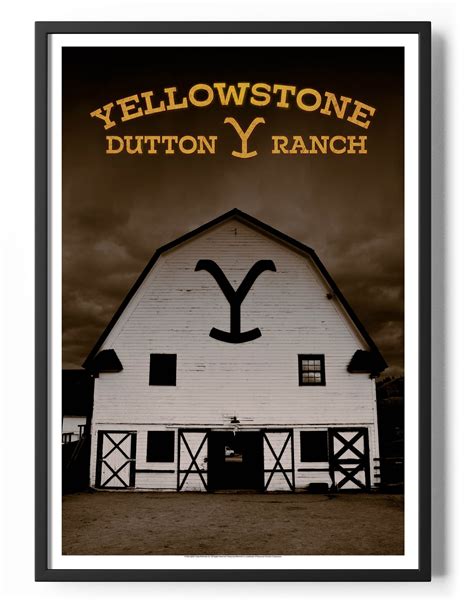 Yellowstone Dutton Ranch Barn Poster Justposters