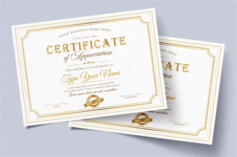 Editable Certificate Of Appreciation Custom Award Certificate Etsy