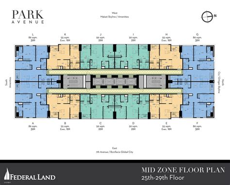 Park Avenue Grand Central Park Bonifacio Global City Federal Residences