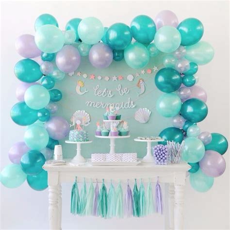 Mermaid Party Decor Lets Be Mermaids Balloon Garland Kit Fiesta