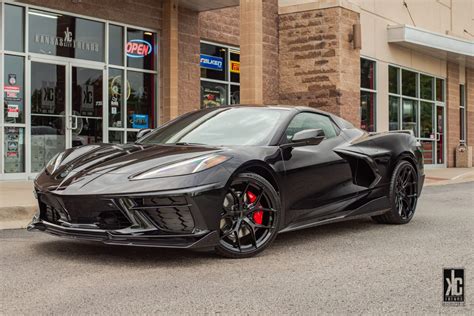 Chevrolet Corvette C Stingray Black Vossen Hf Wheel Front