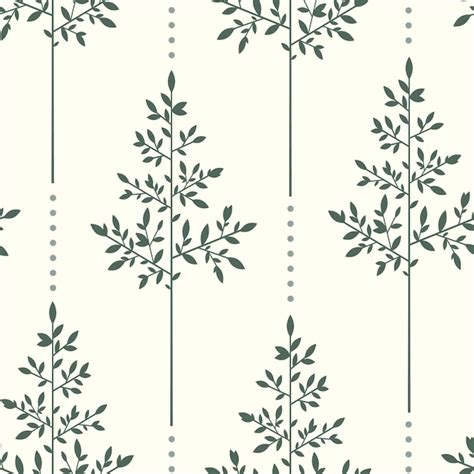 Premium Vector Elegant Minimalist Nature Pattern With Plants