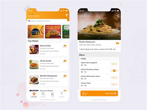 Food Restaurant Ordering App Ui Kit Design Behance