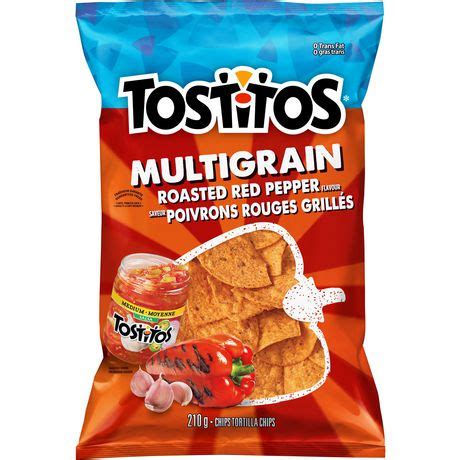 Tostitos Multigrain Roasted Red Pepper Tortilla Chips Walmart Canada