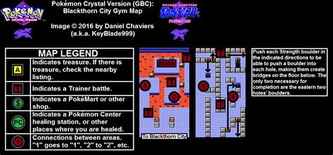 Pokémon Crystal Blackthorn City Gym Map PNG Neoseeker Walkthroughs