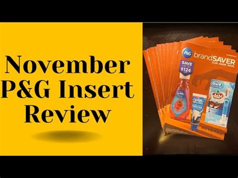 November P G Insert Review Giveaway Youtube