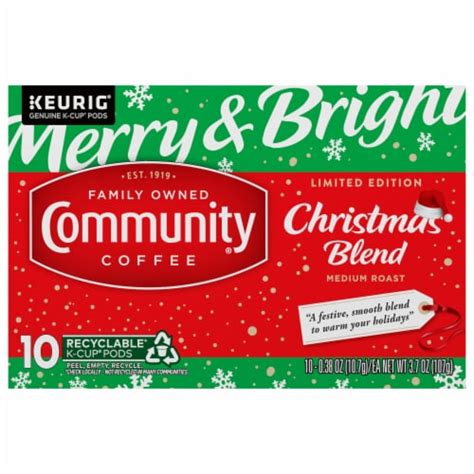 Community Coffee® Holiday Blend Medium Roast K Cup Coffee Pods 10 Ct