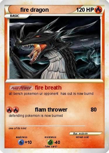 Pokémon fire dragon 100 100 - fire breath - My Pokemon Card