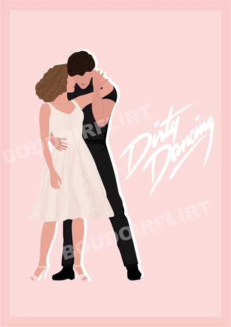 Dirty Dancing Movie Poster digital Illustration Wall Art | Etsy