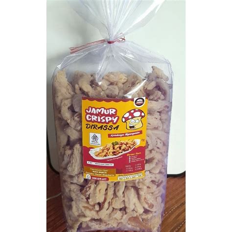 Jual Keripik Jamur Crispy Original 500 G Shopee Indonesia