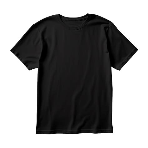 AI generated Black tshirt png isolated on transparent background ...