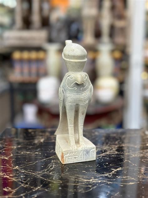 Horus Statue Ancient Egyptian Sky God Heru Handcarved Etsy