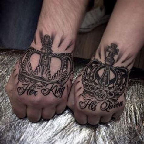 King And Queen Tattoos For Wrist