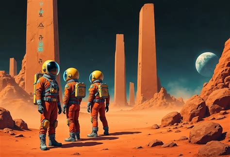 Retro futuristic space travel | AI-generated image