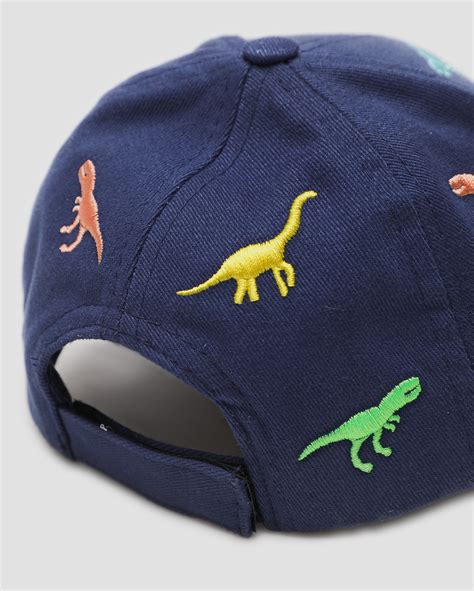 Riachuelo Boné infantil aba curva fita dupla aderente dinos azul