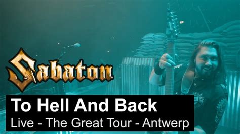 Sabaton publie une vidéo live de To Hell And Back à Anvers