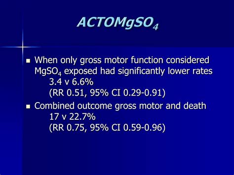 Ppt Magnesium Sulfate For Neuroprotection Friend Or Foe Powerpoint