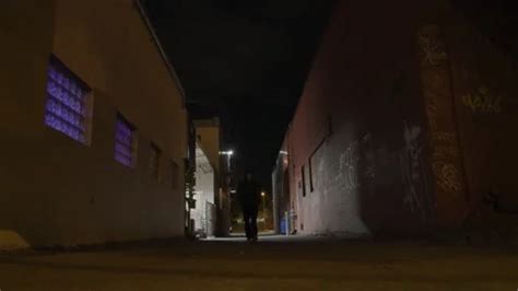 Walking Down Dark Alley Stock Footage Royalty Free Stock Videos Pond