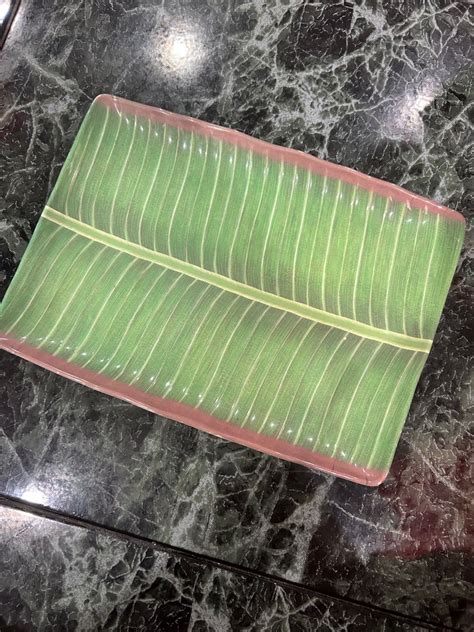 Melamine Banana Leaf Plate Furniture Home Living Kitchenware