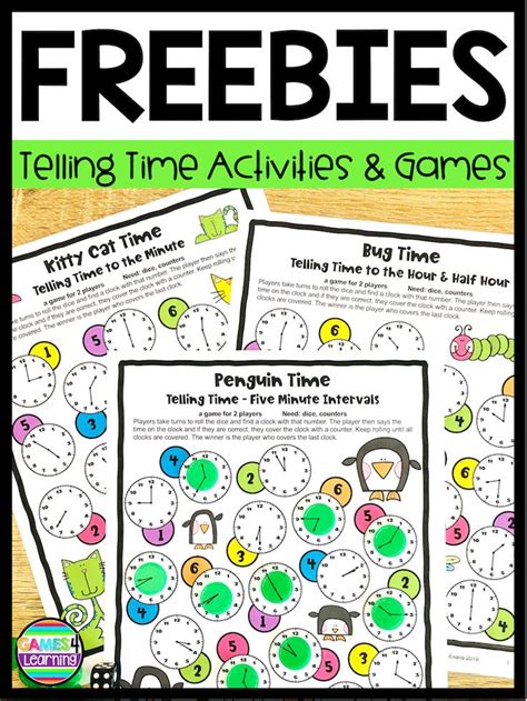 Free Printable Telling Time Games - Printable Word Searches