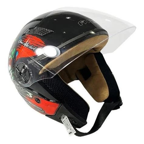 Capacete Fw3 X Open Skull Caveira Brilha No Escuro Denty Motos