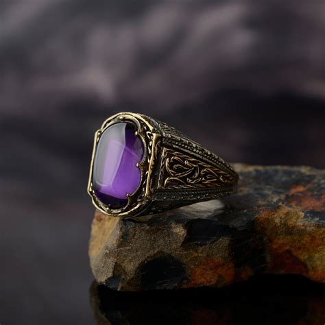 Amethyst Ring For Men