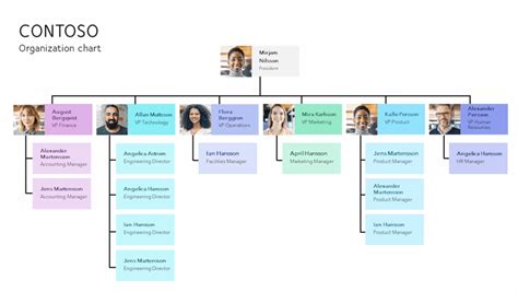 Microsoft Organizational Chart Template