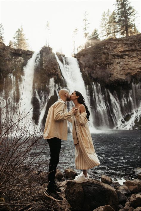 Northern California Waterfall Couples Session — Corrie Mahr Photography