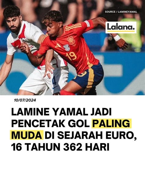 Wonderkid Spanyol Lamine Yamal Mengukir Sejarah Sebagai Pencetak Gol