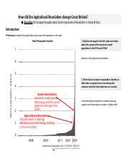 AGRICULTURAL INNOVATIONS OF INDUSTRIALIZATION 1 .docx - How did the Agricultural Revolution ...