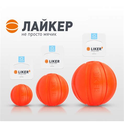 Мяч резиновый LIKER Collar купить недорого в Харькове, Украине | Zootovar