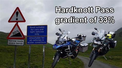 Hardknott Pass By Motorcycle Lake District England Youtube