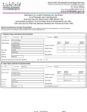 Fillable Online Lichfielddc Gov Newport City Council Planning