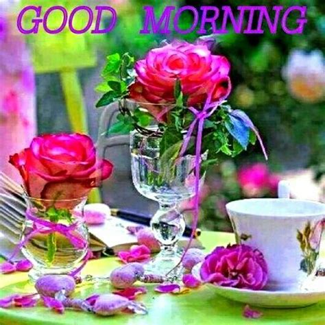 Good Morning My Love Sending You Roses Good Morning Wishes Images