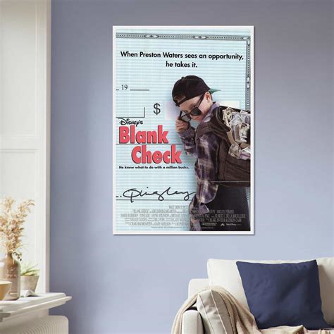 Blank Check Movie Poster, Blank Check Classic Movie Poster - Citiesbox