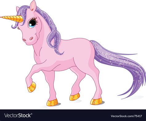 Pink Unicorn Royalty Free Vector Image Vectorstock