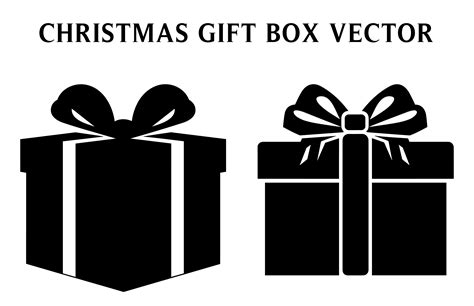 Gift Box Silhouette Vector Free Graphic By Designs River Creative Fabrica