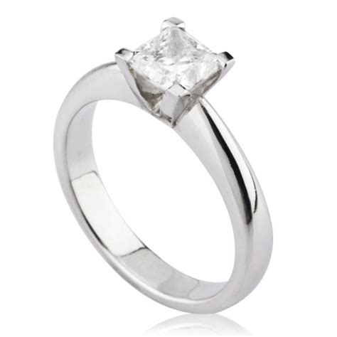 0.96CT Princess Cut Solitaire