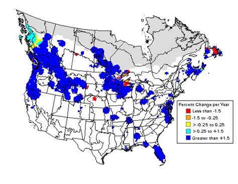 North American Bald Eagle Population Trend Map 1966 2010 Bald Eagle