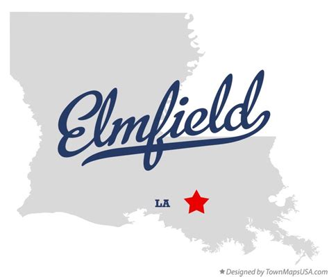 Map of Elmfield, LA, Louisiana