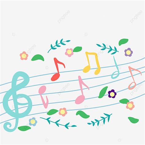 Flower Music Notes Backgrounds