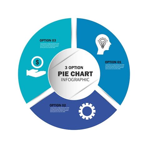 Infograf A De Diagrama Circular Plano Con Tres Pasos Vector Premium