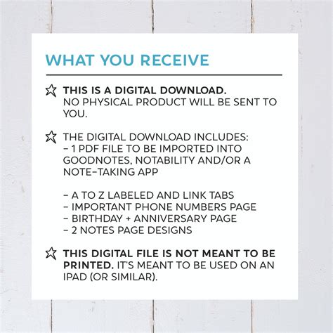 Digital Beach Address Book with A to Z Hyperlinked Tabs for Goodnotes
