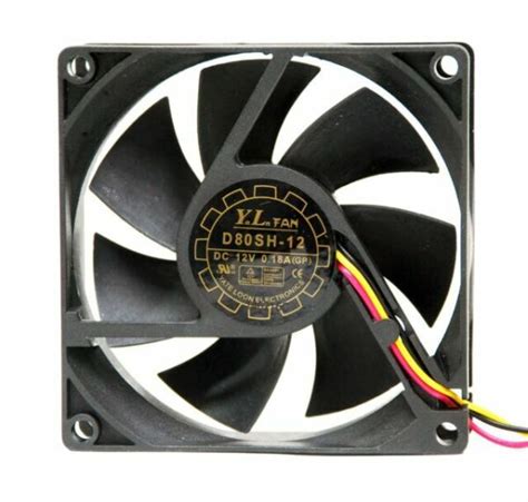 Printer 2 Wire 12v DC LaserJet Cooling Fan D80sh 12 Yate Loon For Sale